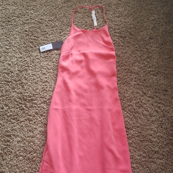 NWT Halston heritage strawberry t back dress - Picture 5 of 7
